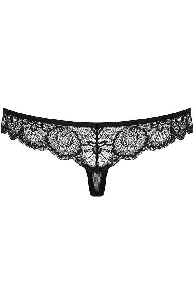 Obsessive - Γυναικείο εσώρουχο - Obsessive 853 thong Μαύρο OB7825 - E-string.gr