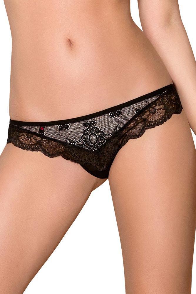 Obsessive - Γυναικείο εσώρουχο - Obsessive 853 thong Μαύρο OB7825 - E-string.gr