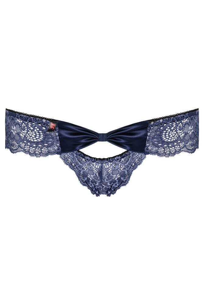 Obsessive - Μπραζίλ εσώρουχο - Auroria panties Μπλε OB8007 - E-string.gr