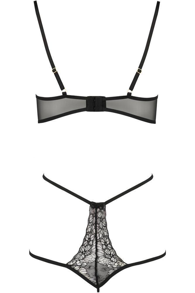 Passion - Γυναικείο κορμάκι - Passion Esmeralda Body Μαύρο PS0055 - E-string.gr