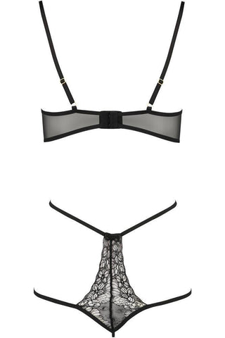 Passion - Γυναικείο κορμάκι - Passion Esmeralda Body Μαύρο PS0055 - E-string.gr
