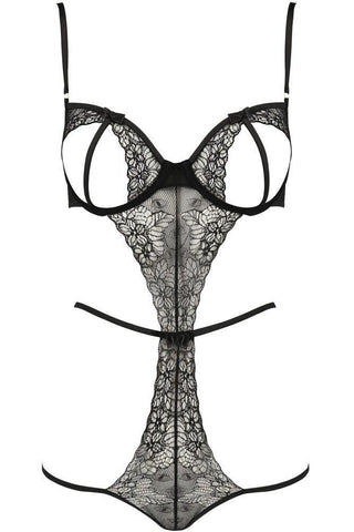 Passion - Γυναικείο κορμάκι - Passion Esmeralda Body Μαύρο PS0055 - E-string.gr