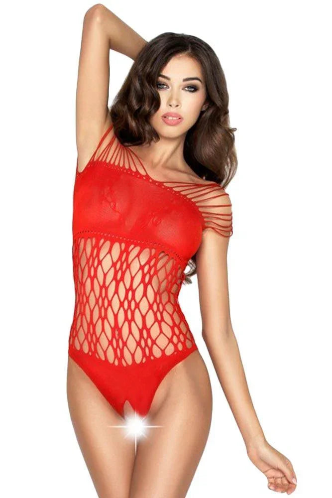 Passion - Γυναικείο Κορμάκι - Passion BS035-Red - E-string.gr