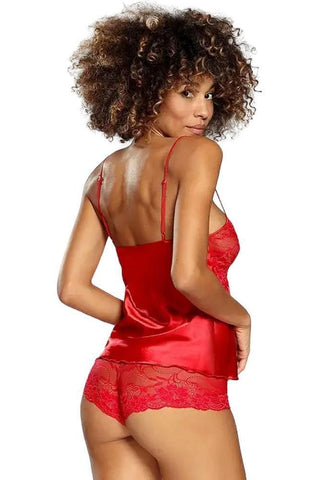 Dkaren - Γυναικείο σετ εσωρούχων - Dkaren AGA Κόκκινο DK-AGA-Red - E-string.gr