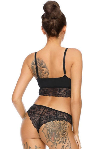 Excellent Beauty - Γυναικείο Σετ Εσώρουχα - Excellent Beauty Μαύρο L-164 - E-string.gr