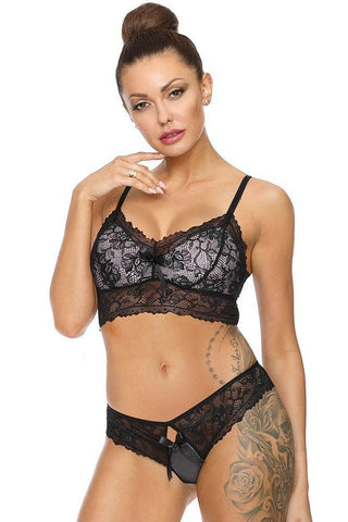 Excellent Beauty - Γυναικείο Σετ Εσώρουχα - Excellent Beauty Μαύρο L-164 - E-string.gr