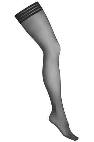 Kotek - Κάλτσες με σιλικόνη - Kotek 20 Den Μαύρες KO-H001-Black - E-string.gr