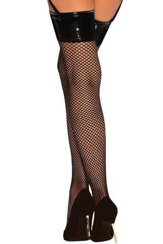 Obsessive - Κάλτσες με δίχτυ - Obsessive Remediosa stockings Μαύρες OB3917 - E-string.gr