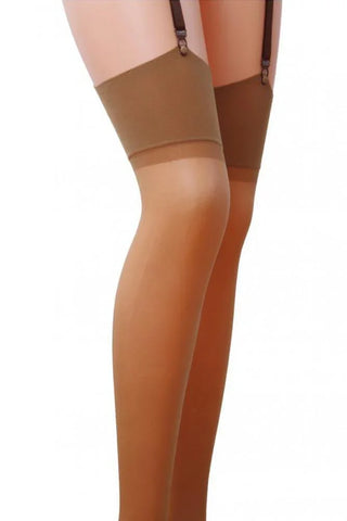 Passion - Κάλτσες - Plus Size Transluent Thigh Highs Μπεζ ST001-Beige - E-string.gr