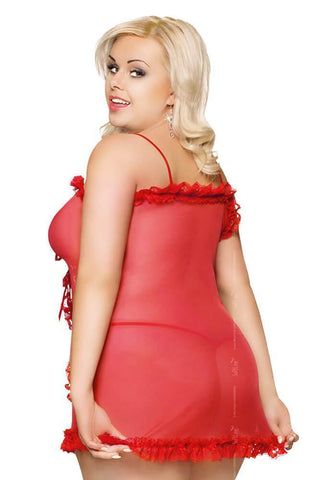 Softland - Γυναικείο Babydoll - Kaya SFL1547-R - E-string.gr