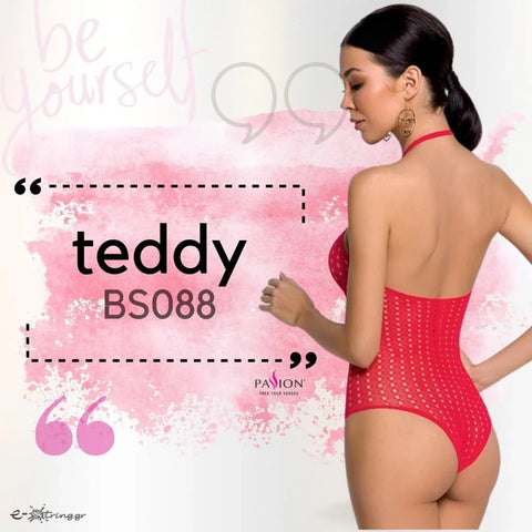 Passion - Γυναικείο Κορμάκι - Passion Κόκκινο BS088-Red - E-string.gr