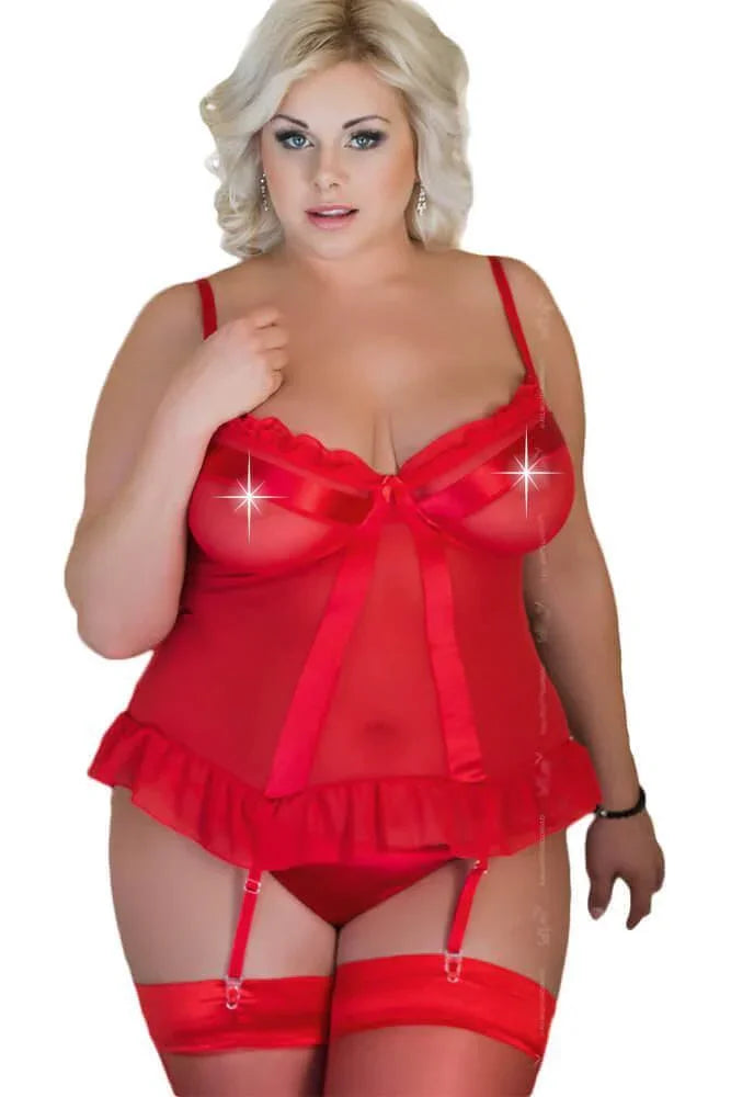 Softland - Γυναικείος Κορσές Margaret - Softline Margaret Red SFL1812-Red - E-string.gr