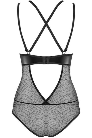 Obsessive - Γυναικείο κορμάκι - Obsessive 859 teddy Μαύρο OB8709 - E-string.gr