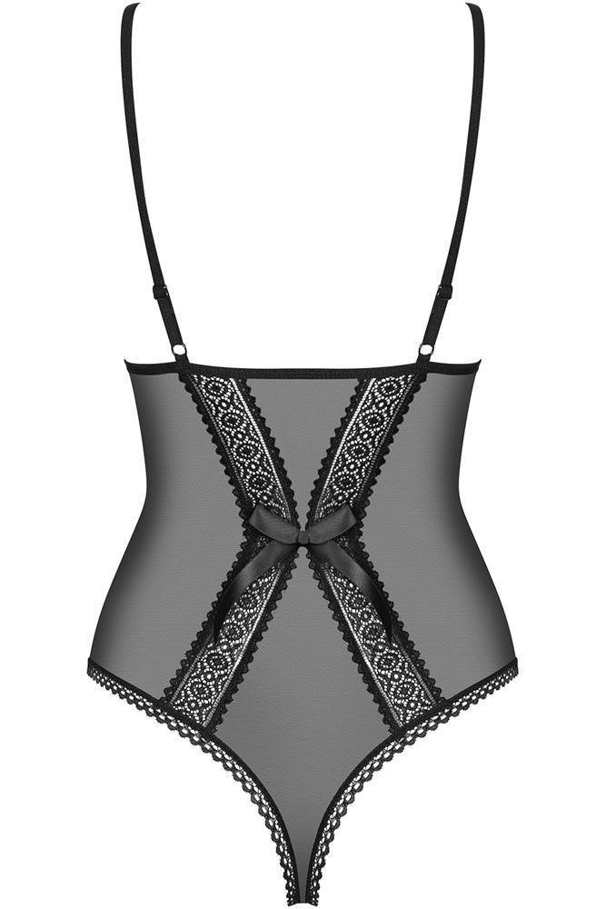 Obsessive - Γυναικείο κορμάκι - Obsessive 862 teddy Μαύρο OB9027 - E-string.gr