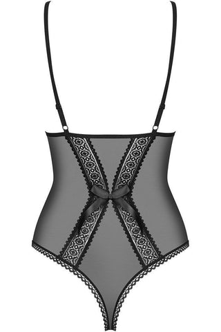 Obsessive - Γυναικείο κορμάκι - Obsessive 862 teddy Μαύρο OB9027 - E-string.gr