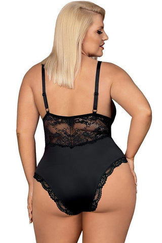 Obsessive - Γυναικείο κορμάκι - Obsessive 810 teddy XXL Μαύρο OB5554 - E-string.gr