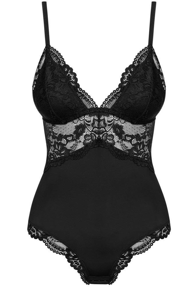 Obsessive - Γυναικείο κορμάκι - Obsessive 810 teddy XXL Μαύρο OB5554 - E-string.gr