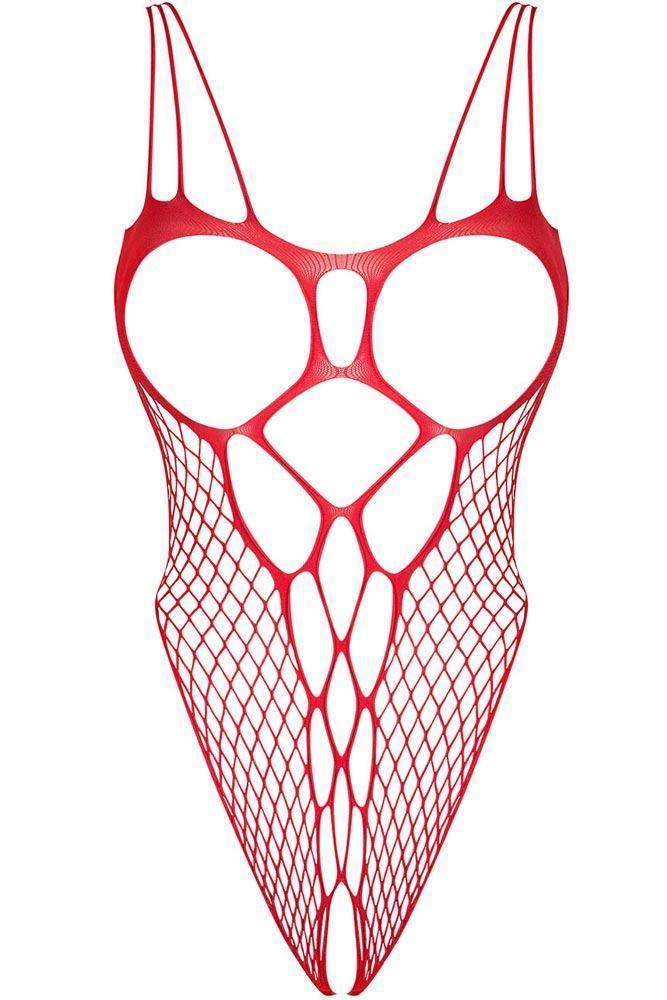 Obsessive - Γυναικείο κορμάκι - Obsessive B133 crotchless teddy XXL κόκκινο OB3092 - E-string.gr