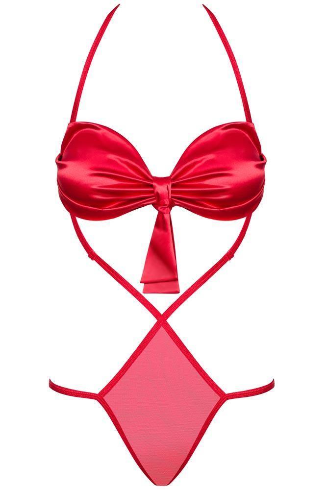 Obsessive - Γυναικείο κορμάκι - Obsessive Giftella teddy Κόκκινο OB5608 - E-string.gr
