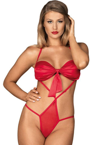 Obsessive - Γυναικείο κορμάκι - Obsessive Giftella teddy Κόκκινο OB5608 - E-string.gr