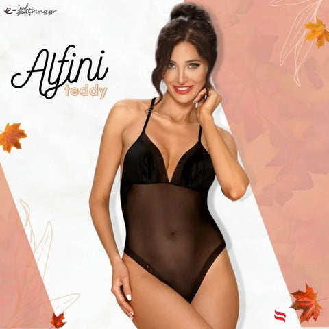 Obsessive - Γυναικείο κορμάκι - Obsessive Alifini teddy Μαύρο OB0473 - E-string.gr