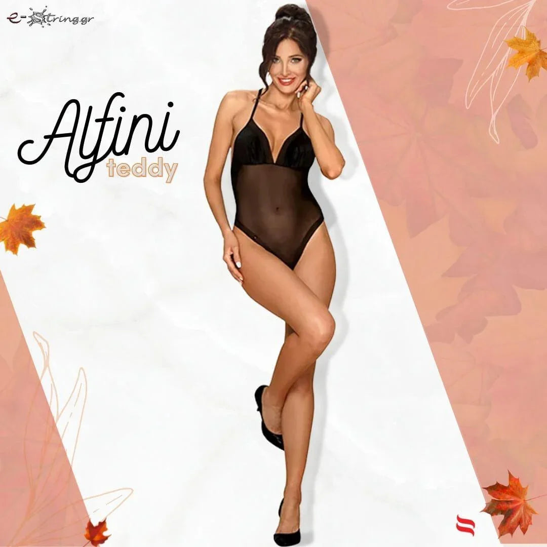 Obsessive - Γυναικείο κορμάκι - Obsessive Alifini teddy Μαύρο OB0473 - E-string.gr