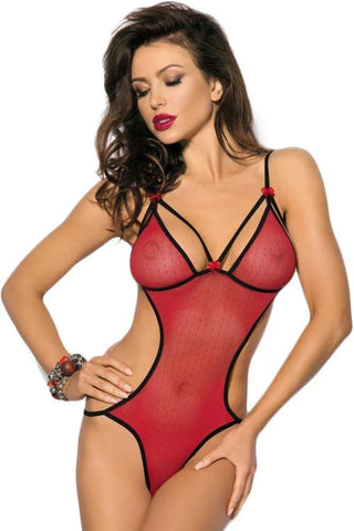 Anais - Γυναικείο Κορμάκι στρινγκ - AS Flame Κόκκινο AS-FLAME - E-string.gr