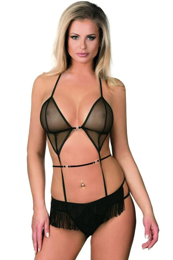 Excellent Beauty - Γυναικείο Κορμάκι - Excellent Beauty Μαύρο B-206 - E-string.gr