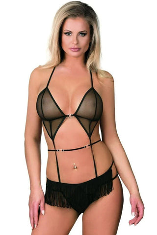 Excellent Beauty - Γυναικείο Κορμάκι - Excellent Beauty Μαύρο B-206 - E-string.gr
