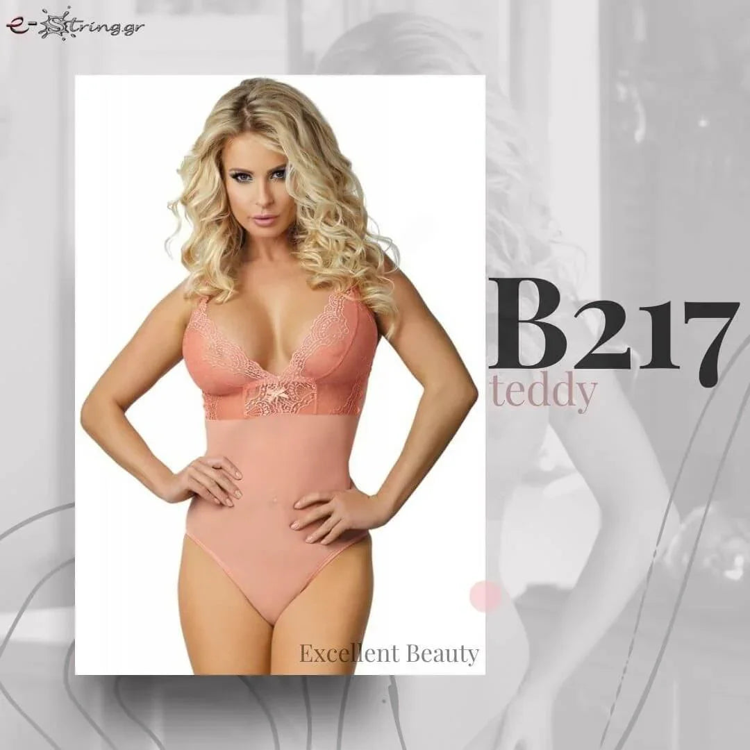 Excellent Beauty - Γυναικείο Κορμάκι - Excellent Beauty Ροζ B-217 - E-string.gr