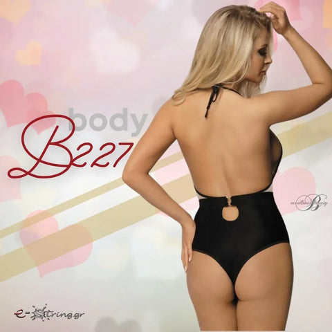 Excellent Beauty - Γυναικείο Κορμάκι - Excellent Beauty Μαύρο Μπεζ B-227 - E-string.gr