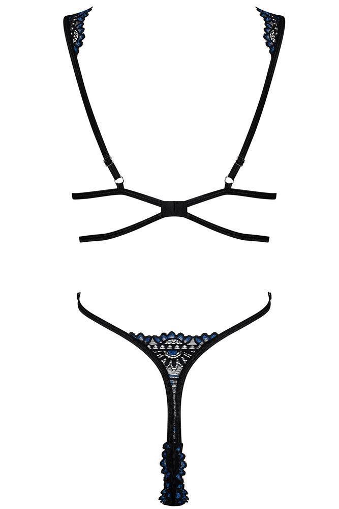 Obsessive - Γυναικείο κορμάκι - Obsessive Belisis teddy Μαύρο OB5003 - E-string.gr