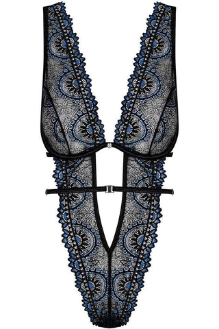 Obsessive - Γυναικείο κορμάκι - Obsessive Belisis teddy Μαύρο OB5003 - E-string.gr
