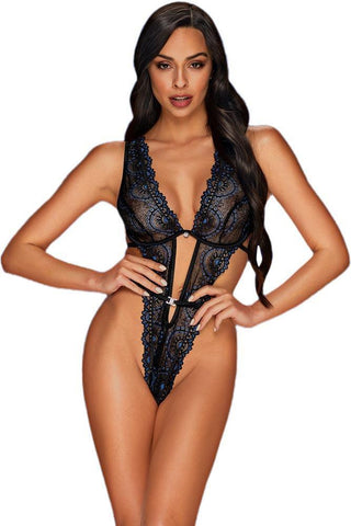 Obsessive - Γυναικείο κορμάκι - Obsessive Belisis teddy Μαύρο OB5003 - E-string.gr