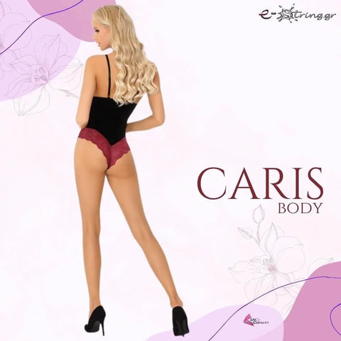 Livco Corsetti - Γυναικείο Κορμάκι - LivCo Caris Μαύρο Μοβ LC20031 - E-string.gr