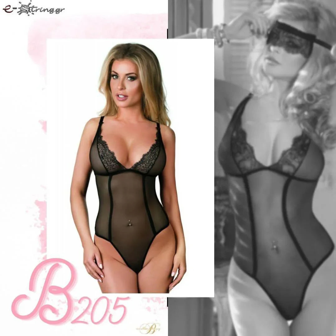 Excellent Beauty - Γυναικείο Κορμάκι - Excellent Beauty Μαύρο B-205 - E-string.gr