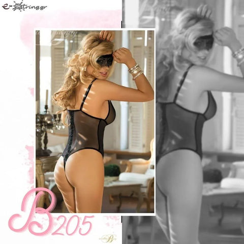 Excellent Beauty - Γυναικείο Κορμάκι - Excellent Beauty Μαύρο B-205 - E-string.gr
