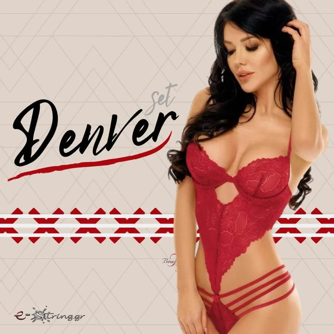 Beauty Night - Γυναικείο Κορμάκι - Beauty Night Denver Κόκκινο BN10423 - E-string.gr