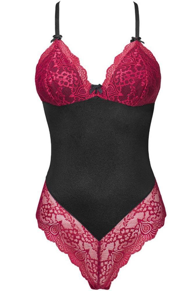 Livco Corsetti - Γυναικείο Κορμάκι - LivCo Caris Μαύρο Μοβ LC20031 - E-string.gr