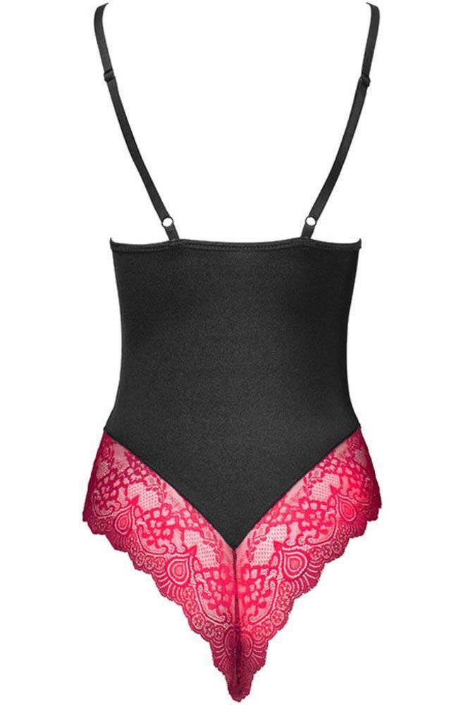 Livco Corsetti - Γυναικείο Κορμάκι - LivCo Caris Μαύρο Μοβ LC20031 - E-string.gr