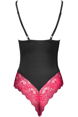 Livco Corsetti - Γυναικείο Κορμάκι - LivCo Caris Μαύρο Μοβ LC20031 - E-string.gr