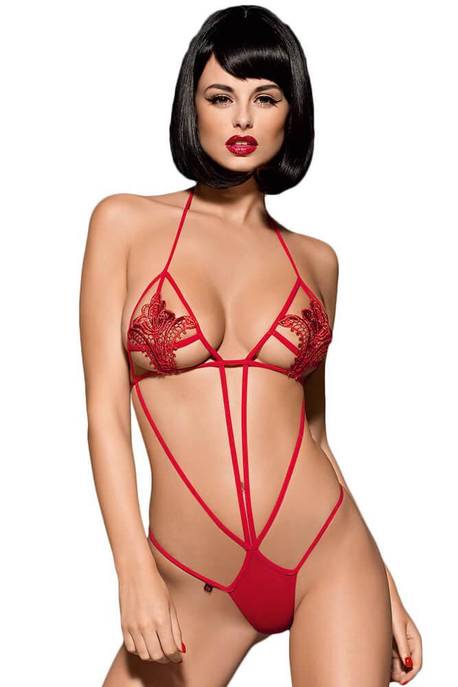 Obsessive - Γυναικείο κορμάκι - Luiza Teddy Red Obsessive GPU482 - E-string.gr