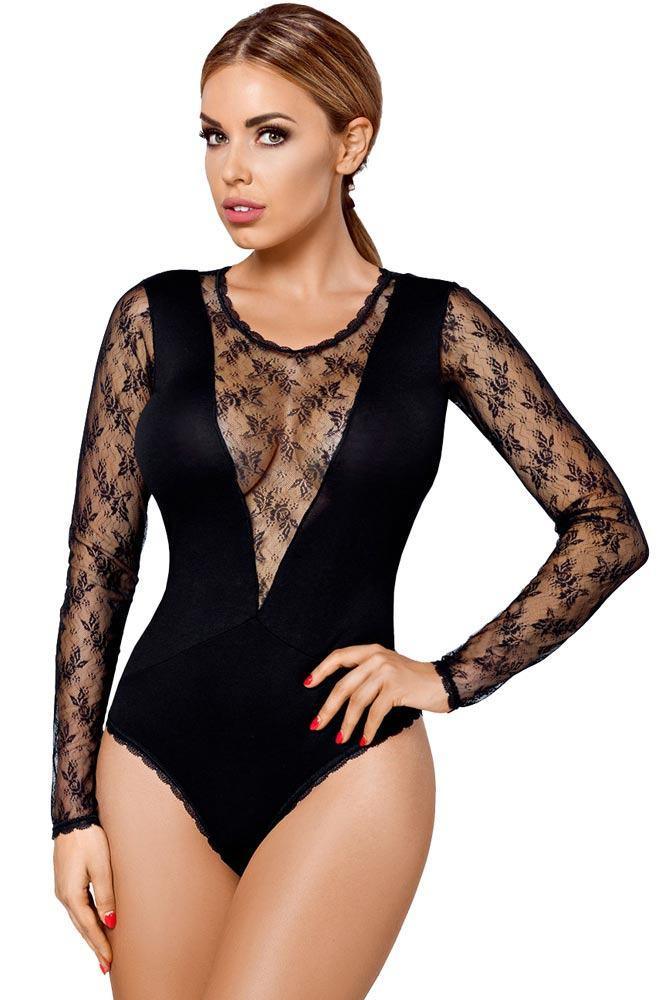 Hamana - Γυναικείο κορμάκι - Hamana Marsella Balck HA-Marsella - E-string.gr