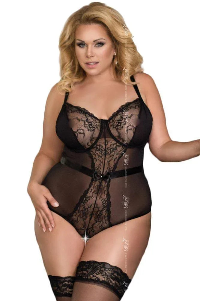 Softland - Γυναικείο Κορμάκι - Amelia Body Black SFL1857-Black - E-string.gr