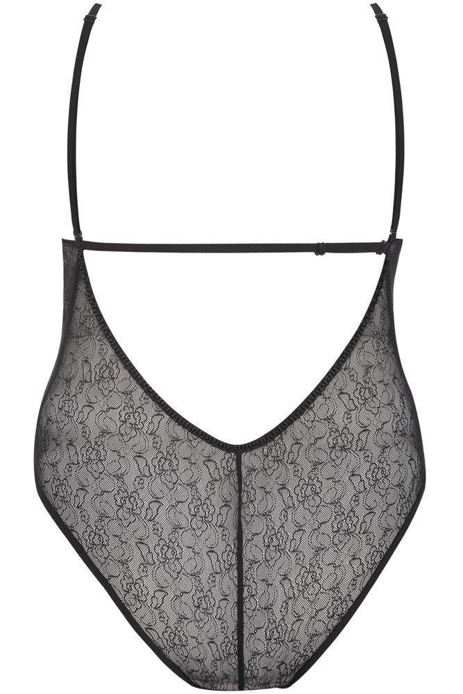 Anais - PLUS SIZE Κορμάκι στρινγκ - AS Iona Body Μαύρο AS10036 - E-string.gr