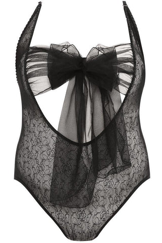 Anais - PLUS SIZE Κορμάκι στρινγκ - AS Iona Body Μαύρο AS10036 - E-string.gr