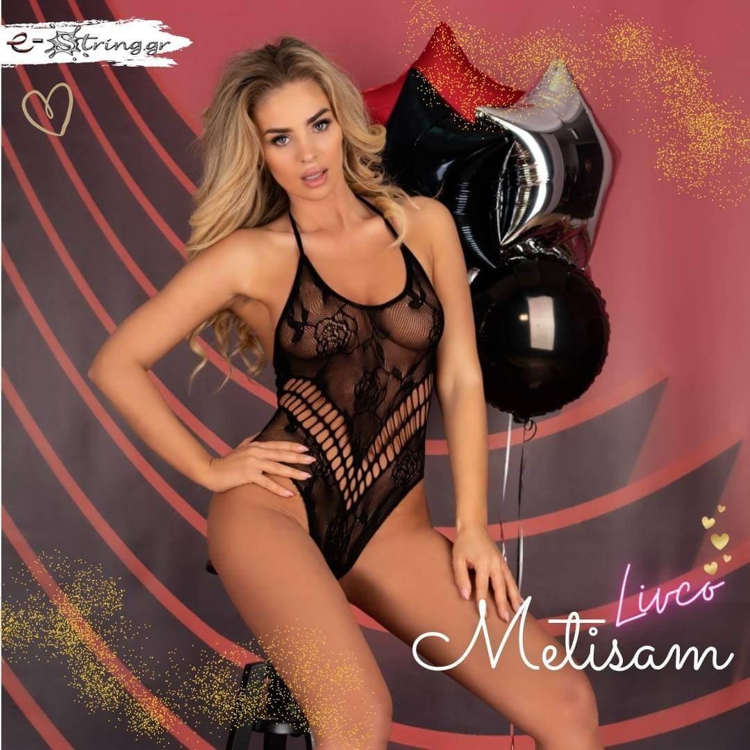 Livco Corsetti - Γυναικείο Κορμάκι - LivCo Metisam Μαύρο LC20225 - E-string.gr