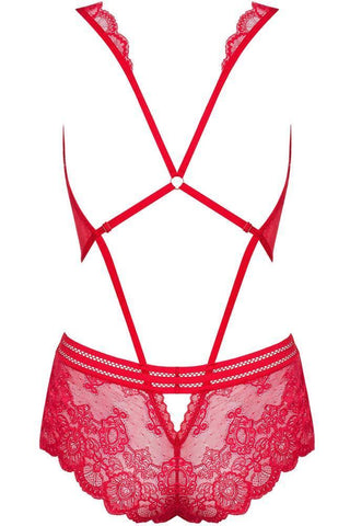 Obsessive - Γυναικείο κορμάκι - Obsessive 853 teddy Κόκκινο OB4625 - E-string.gr