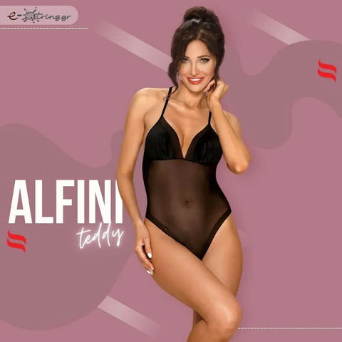 Obsessive - Γυναικείο κορμάκι - Obsessive Alifini teddy Μαύρο OB0473 - E-string.gr