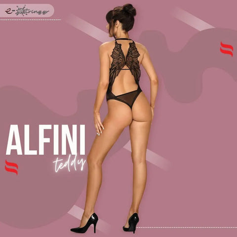 Obsessive - Γυναικείο κορμάκι - Obsessive Alifini teddy Μαύρο OB0473 - E-string.gr